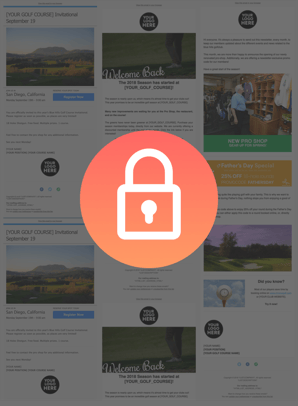 free golf email templates
