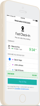 millennial golfer mobile check in