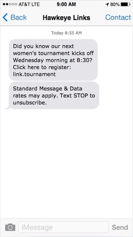 golf-course-text-message-marketing-events